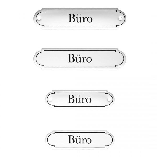 Emaille-Türschild-Buero