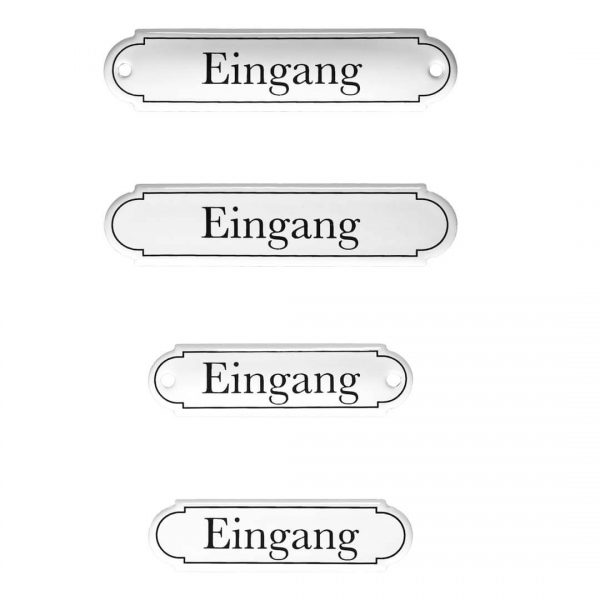 Emaille-Türschild-Eingang