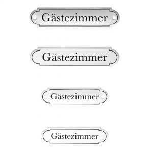 Emaille-Türschild-Gaestezimmer