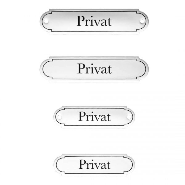 Emaille-Türschild-Privat