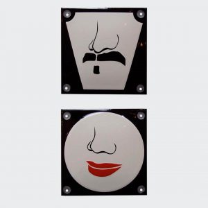 Toilettenschild-Retro-Emaille-10x10cm