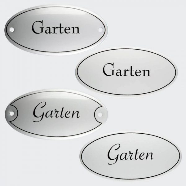 Tuerschild-Emaille-Garten-oval-10x5cm