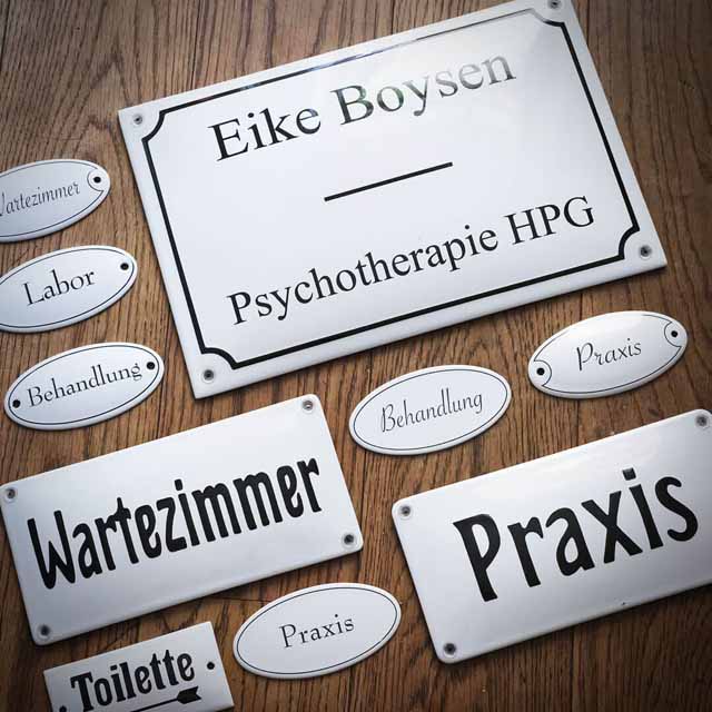Emaille Praxisschild
