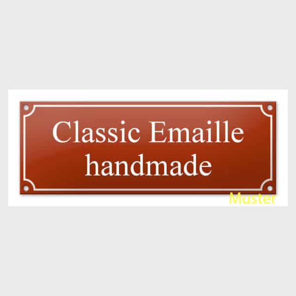 Emaille-Strassenschild-40x20cm